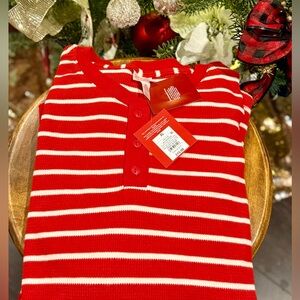 Target’s Wondershop Men’s Red and White Striped PJ thermal shirt